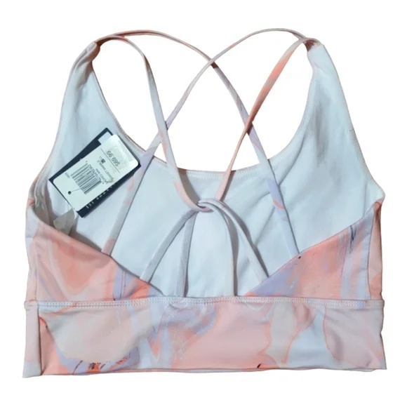 Onzie White Strappy Sports Bra - Picture 3 of 6